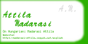 attila madarasi business card